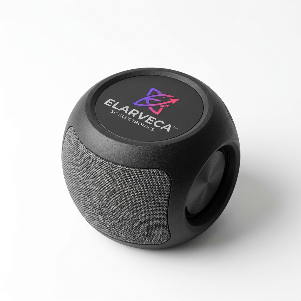 Elarveca™ Sonora Cube Portable Bluetooth Speaker – High-Resolution Audio, Full-Range Driver, Dual Passive Radiators & Compact Deep-Bass Design