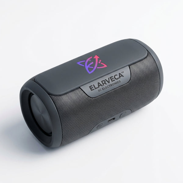 Elarveca™ ArcWave Portable Bluetooth Speaker – Immersive 3D Audio, TWS Stereo Pairing, Extended Playtime & Wireless Sound for Home, Travel, Streaming and Everyday Entertainment