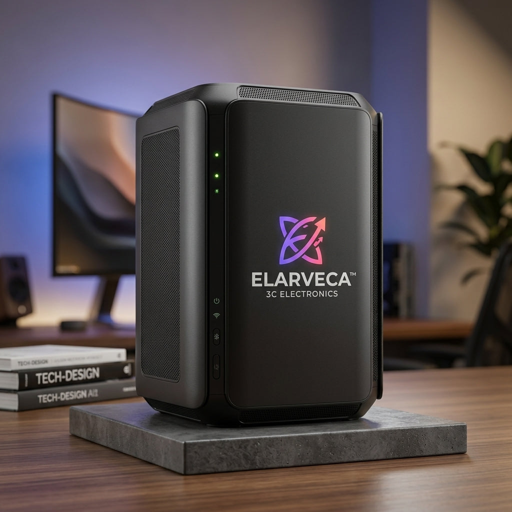 Elarveca™ Nexora 5G AI Smart Home Hub – Unified Device Control, AI Voice Assistant, 360° Room Interaction, Enhanced Data Privacy & Next-Generation Processing