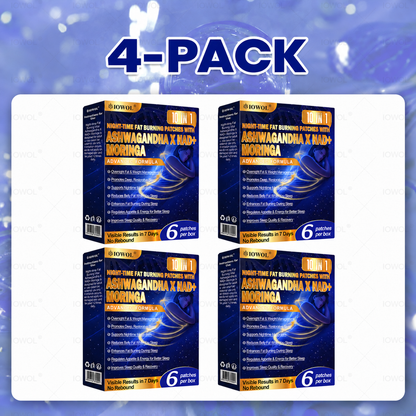 IOWOL® NIGHT-TIME FAT BURNING PATCHES! ZERO PILLS & ZERO WASTE & ZERO STRUGGLE & 100% RESULTS.